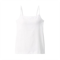 无印良品 無印良品 MUJI 女式 含桑蚕丝 带罩杯吊带衫 白色 S