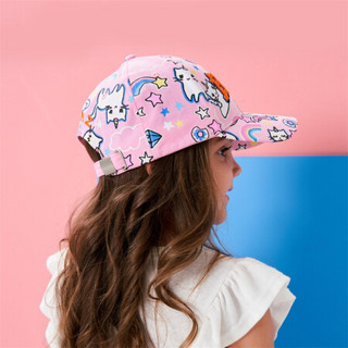 澳洲BANZ男童女童新款帽子运动帽鸭舌帽棒球帽户外休闲遮阳帽太阳帽亲子户外 儿童款-粉独角兽（橙色）