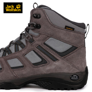 JS Jack Wolfskin/狼爪官方男鞋春季款户外旅游防滑防水徒步鞋登山鞋4032371 4032371-6011/灰色 42.5/8.5