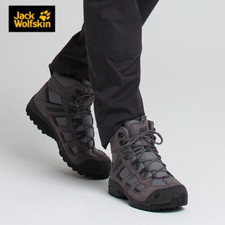 JS Jack Wolfskin/狼爪官方男鞋春季款户外旅游防滑防水徒步鞋登山鞋4032371 4032371-6011/灰色 42.5/8.5