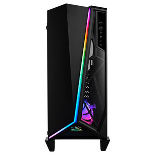 美商海盗船 SPEC-OMEGA RGB  中塔游戏机箱  钢化玻璃侧板  白黑 黑色 SPEC-OMEGA+RM750X电源