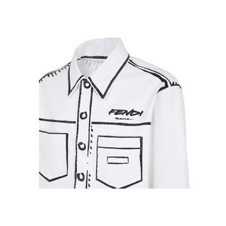 FENDI芬迪男装加州天空系列夹克时尚设计流行百搭2020新款 白色 56