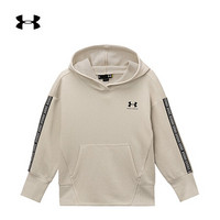 安德玛官方UA Taped女小童运动连帽卫衣Under Armour1351378 白色110 5