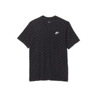 NIKE 耐克 男子运动短袖T恤印花NSW棉圆领9367429 Black/White XL