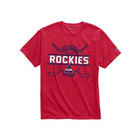 Champion冠军男士纯棉短袖T恤字母印花套头圆领Rockies 550642 Scarlet 2XL