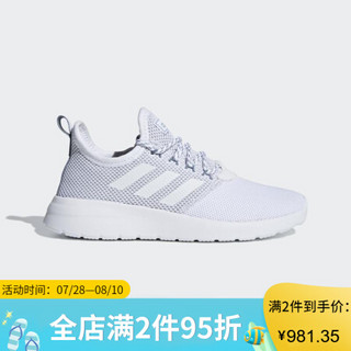 ADidas阿迪达斯女士透气运动鞋减震休闲跑步鞋F36653 White / White /Grey 7