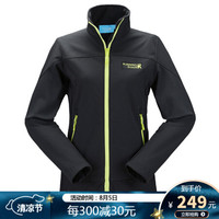 RRunning river奔流极限 春装女式户外软壳衣防风防雨保暖防风内胆E7240N 黑色095 S/36