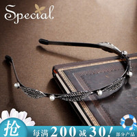 SPECIAL欧美不易滑落复古发饰头花发箍女洗脸发卡头饰细头箍发卡发夹飘落一光年 M号