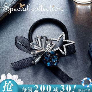 SPECIALCOLLECTION欧美手工蝴蝶结发饰弹力式不易滑落发圈女气质头饰矜持与美意潮