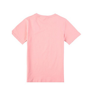 DCSHOECOUSA女运动夏季经典黑色潮牌棉圆领T恤GDJZT18201 粉红色MDJ0 L(成人)
