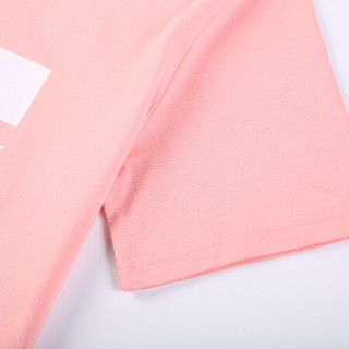 DCSHOECOUSA女运动夏季经典黑色潮牌棉圆领T恤GDJZT18201 粉红色MDJ0 L(成人)