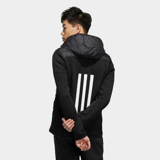 阿迪达斯官网adidas neo 男装冬季运动羽绒服EI4387 黑色/白 A/XL(185/104A)