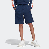 阿迪达斯官方 adidas 三叶草 OUTLINE SHORT 大童短裤DY9361 学院藏青蓝/白/琥珀 152CM