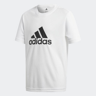 阿迪达斯官网 adidas YB GU TEE 大童装训练运动短袖T恤BK0713 如图 176CM