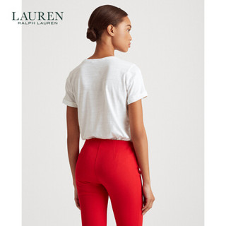 RALPH LAURENLauren/拉夫劳伦女装 2020年早秋字母徽标T恤60341 100-白色 XXS