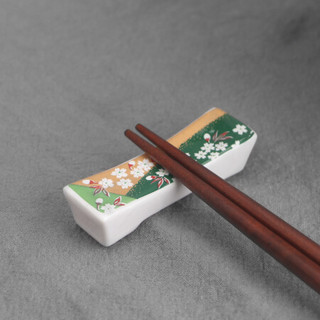 美浓烧（Mino Yaki） 美浓烧日式和风陶瓷筷子架托进口筷枕著置日本陶瓷器餐具 浓芳
