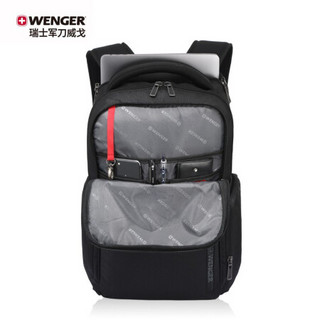 瑞士军刀威戈（Wenger）商务双肩包15.6英寸笔记本电脑超大容量防泼水BB2095.200831黑色