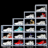 FK 访客 鞋盒AJ篮球鞋收纳盒透明磁铁高邦防氧化亚克力防尘潮收藏鞋柜 6只装