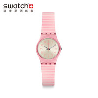 斯沃琪（Swatch）瑞士手表 原创系列 樱花粉马卡龙 清新甜美石英男女手表LP161