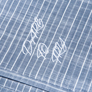 才子男装短袖衬衫男 2020夏季款棉弹光滑透气格子上班正装商务衬衣12202E0321 灰蓝色 3XL(185/100A)