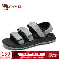 骆驼（CAMEL） 休闲百搭户外防滑韩版沙滩凉鞋男 A022162787 浅灰 44