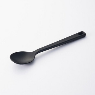 无印良品 MUJI 硅胶料理勺/小 黑色 长25cm