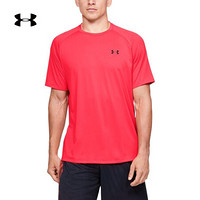 安德玛官方UA Tech 2.0男子运动短袖T恤Under Armour1326413 红色628 L