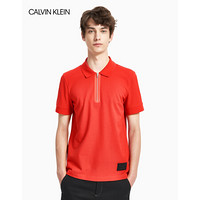 CK CALVIN KLEIN 2020春夏新男装纯棉Polo衫短袖T恤M77369019C 610-红色 M