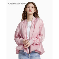 CK JEANS 2020春夏款 女装Logo单夹克外套J213851 TIR-粉色 S