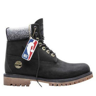 Timberland添柏岚男鞋保暖马丁靴NBA联名短靴A2864001 Black Nubuck 7 M