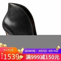Nine West玖熙女时尚气质单鞋细跟高跟鞋知性干练706585 Black Leather 5.5M