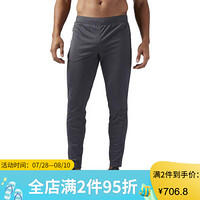 Reebok锐步男款休闲裤运动裤长裤健身训练CD5167 Dark Grey 2XL