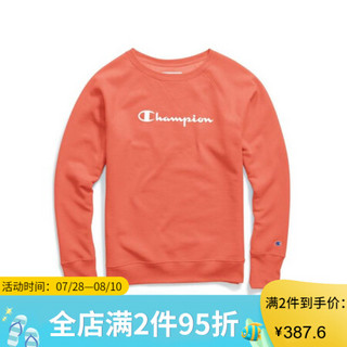 Champion冠军女款T恤上衣圆领长袖Powerblend日常W2956G Y07050 Groovy Papaya 2XL