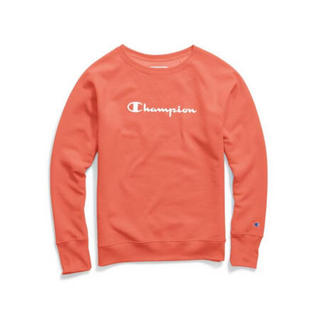 Champion冠军女款T恤上衣圆领长袖Powerblend日常W2956G Y07050 Groovy Papaya 2XL