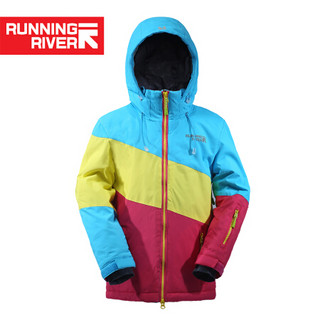 Running river奔流儿童户外滑雪服保暖登山W4664A 蓝色215 XL140