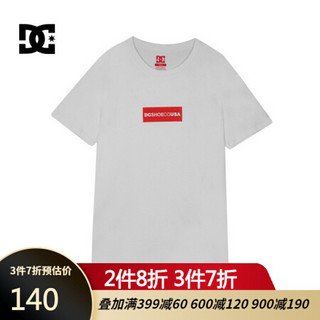 DCSHOECOUSA dc男士运动宽松纯棉休闲圆领短袖T恤 5226J705 WBN0 S