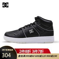 DCSHOES MANTECA HI LITE dc新款男女情侣休闲高帮板鞋 DM196601 黑夹色-KVJ0 40