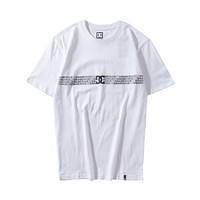 DCSHOECOUSA 男士春夏T恤吸汗排湿运动休闲短袖衫GDYZT19221 白色-WBB0 S
