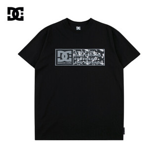 DC SHOES 2020夏新款宽松潮流胶浆印花男士圆领短袖T恤5126J039M 白色 M