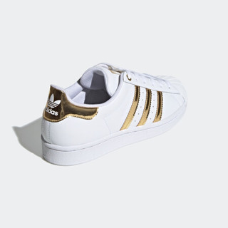 adidas 阿迪达斯 三叶草 SUPERSTARMETAL TOE女 金属头特别款经典运动鞋 FV3330 如图 36