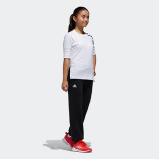 阿迪达斯官网adidas YG LINEAR PANT大童装训练运动针织长裤BP8594 如图 128CM