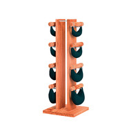 沃特罗伦(WaterRower) 健身器材家用练臂力摇摆甩哑铃女男士瘦臂Swing甩铃塔 梣木染棕红色/真皮黑色 2/4/6/8kg