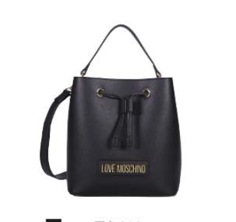 LOVE MOSCHINO 爱莫斯奇诺 JC4263 女士单肩包  黑色