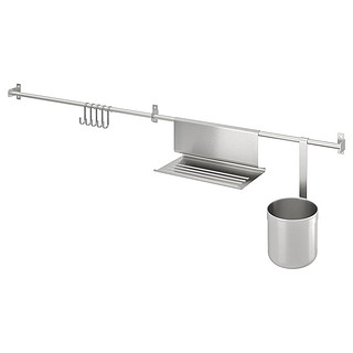 IKEA 宜家 KUNGSFORS康福斯系列 不锈钢厨房置物架 112cm