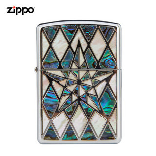 美国进口之宝（ZIPPO）防风煤油打火机不含油 万有引力五芒星 品牌直供原装正版