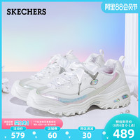 Skechers斯凯奇秋季新品女士厚底老爹鞋幻彩炫酷休闲运动鞋149242