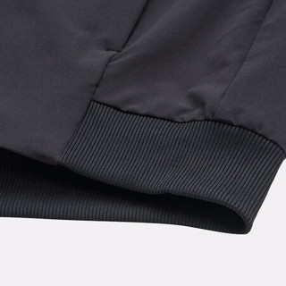 乔丹 运动夹克男短款立领宽松梭织外套长袖 XJD33201506 黑色 XL