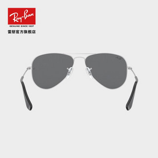 RayBan雷朋儿童太阳镜飞行员形男女孩防紫外线彩膜反光墨镜0RJ9506S可定制 212/6G银色镜框灰色反光镜片 【定制单拍不发，镜片需另拍】尺寸52