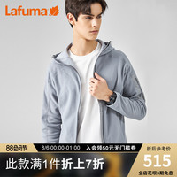 LAFUMA乐飞叶秋冬季户外摇粒绒连帽保暖衣外套抓绒衣男LMJA9CR81Y 鸽子灰G1 175/96A (48)