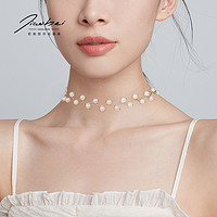 仿珍珠项链女小众设计感潮网红锁骨链choker项圈短款时尚颈链饰品